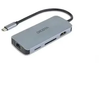 Dicota USB-C 8-in-1 Multi Hub 4K, USB-C 3.0 [Stecker] (D32062)