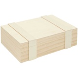 Rico Design Aufbewahrungsbox aus Holz mit 6 Fächern,