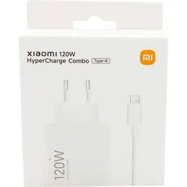 Xiaomi 120W HyperCharge Combo (Typ A) Schnellladegerät weiß (BHR9462EU)