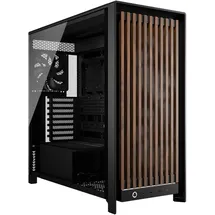 Corsair FRAME 5000D WOOD RS Midi Tower Schwarz, Walnuss
