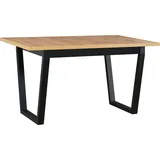 Esstisch Ikon 2 schwarz Wotan 140x80x77 cm, 32 mm Platte, ABS-Kante - Braun
