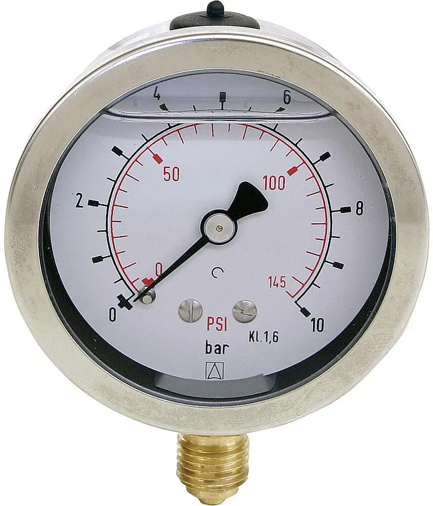 Glyz.Manometer 0-250bar 63mm G1/4''