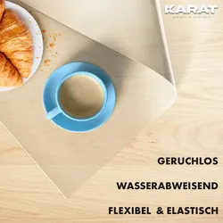 KARAT Tischfolie Empire mit abgeschrägter Kante Transparent 45 x 45 cm