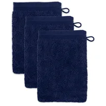 Möve Superwuschel Waschhandschuh 15 x 20 cm deep sea 3 St.