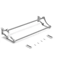 Emuca Schuhregal 105 x 22 x 100 cm grau/silber