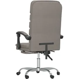vidaXL Bürostuhl mit Massagefunktion Stoff Taupe