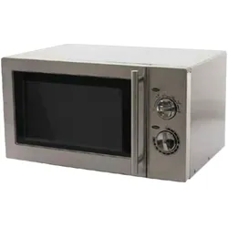 Edelstahl-mikrowelle 23 l. drehteller 1 magnetron 0,9 - 485x355x280 mm - 1400 W 230/1V - 17P00901 Eurast