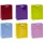 TSI Geschenktüten TRENDFARBEN dunkelrot, lia, grün, hellblau, gelb, rosa 18,0 x 23,0 cm, 12 St.