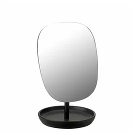 Stelton Spiegel Fjord, Black, 25 cm, schwarz