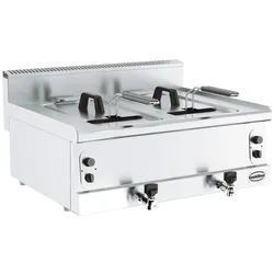 CombiSteel Base 600 Fritteuse Gas 2 X 8L (**Achtung, 800Mm Breite**)