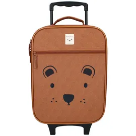Vadobag Trolley "Kidzroom Current Legend", Kinder, Gr. B/H/T: 32cm x 42cm x 11cm, braun, Polyester, bedruckt, Koffer, mit niedlichem Bären-Gesicht