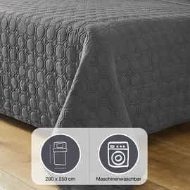 IBENA Nancy 250 x 280 cm dunkelgrau