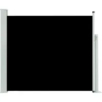 vidaXL Ausziehbare Seitenmarkise 100 x 300 cm schwarz 48370