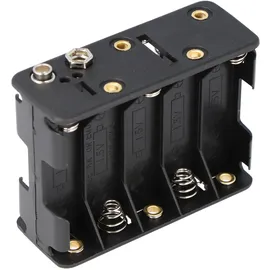 goobay Batteriehalter für 10x Mignon AA Druckknopfanschluss 77 x 60 x 32 mm