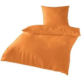 Traumschlaf Uni Seersucker terra 200 x 200 cm + 2 x 80 x 80 cm