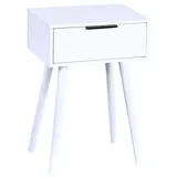 KESPER Nachtschrank mit Schublade 40 x 30 x 59 cm Weiß