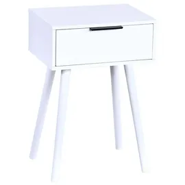 KESPER Nachtschrank mit Schublade 40 x 30 x 59 cm Weiß