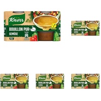 Knorr Gemüse Bouillon Pur mit vollem Geschmack vegan 6x 28 g (Packung mit 5)