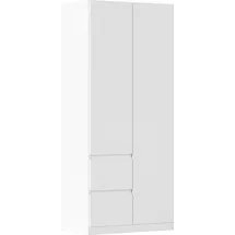 Rauch Drehtürenschrank MAINZ 91 x 210 x 54 cm Weiß