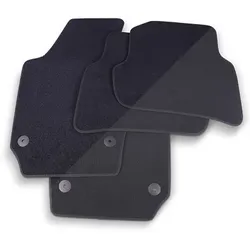 Thomatex Textil Fußmatten-Set Samtvelours VW Polo 6R, schwarz für VW