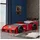 aea Spielbett Rennwagen 90 x 200 cm Kunststoff rot