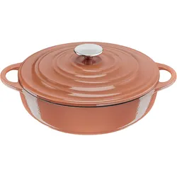 Tefal Servierpfanne »LOV«, Gusseisen, umweltfreundlich, inkl. E-Book, Ø 28cm, Induktion Tefal terrakotta