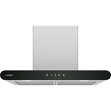 Klarstein CurveVent Dunstabzugshaube - 60 cm Wandhaube, 700 m3/h Luftstrom, A+ Energieeffizienz, Touch-Bedienung, LED-Beleuchtung, 56 dB, Schwarz,... - Schwarz