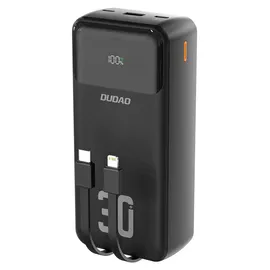 DUDAO Powerbank 30000mah Usb-a Usb-c K15Max Pd 22,5w mit Usb-c Iphone Lightning-kabeln – Weiß