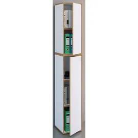 VCM Salia Aktenschrank 30 x 183 x 33 cm weiß