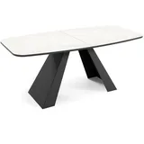 Feldmann-Wohnen Esstisch Myron (Myron, 1-St., Esstisch), 160 / 200cm ausziehbar Bianco Marmor weiß 160 cm x 76 cm x 80 cm