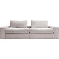 alina Big-Sofa »Sandy«, 296 cm breit und 98 cm tief, in modernem Cordstoff grau