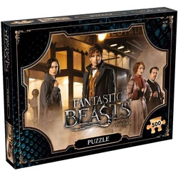 Winning Moves Puzzle Puzzle - Fantastic Beasts - (500 Teile, 500x340mm), 500 Puzzleteile beige