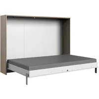 WIMEX Juist 140 x 200 cm horizontal weiß/san remo eiche nachbildung
