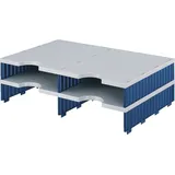 Styro Sortierstation Styrodoc grau/blau mit 4 Fächer