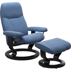 Stressless Relaxsessel STRESSLESS Consul Sessel Gr. Material Bezug, Material Gestell, Ausführung / Funktion, Maße B/H/T, blau (lazuli blue) Lesesessel und Relaxsessel