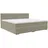 99rooms Familienbett Boxspringbett 260×200 cm, Webstoff MALMO_NEW Beige, - Beige