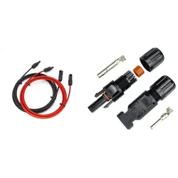 Solar-Verlängerungskabel 15m 4mm2 – Rot/Schwarz für Photovoltaikanlagen