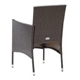 vidaXL Polyrattan Essstühle 53 x 58 x 84 cm braun 4 St.