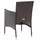 vidaXL Polyrattan Essstühle 53 x 58 x 84 cm braun 4 St.