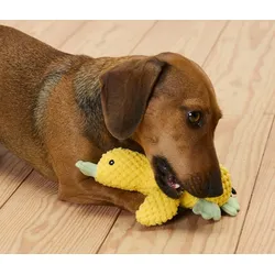 Tchibo - Hunde-Plüschspielzeug »Kleine Ente« - gelb