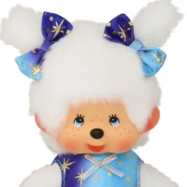 Sekiguchi Monchhichi Plüschfigur Mädchen mit Sternenlicht Kleid, 20cm
