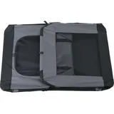 pro.tec Hundetransportbox grau Faltbar Gr. l - Grau