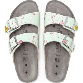 Birkenstock Arizona ESD Birko-Flor flower field mint schmal 40