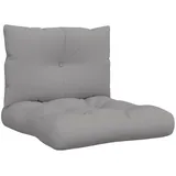 vidaXL Palettenkissen 2-tlg. grau