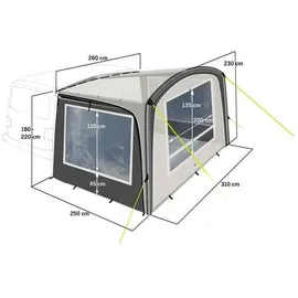 reimo tent Antigua Air Sonnensegel 330 x 250 cm