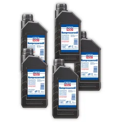 5x 1L LIQUI MOLY 1187 Kompressoröl Kompressorenöl SAE 5W40 Kompressor Öl