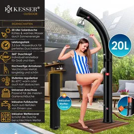 Kesser Gartendusche schwarz 20 l