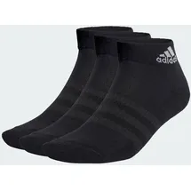 adidas Cushioned Sportswear Ankle 3er Pack Black / White 34-36