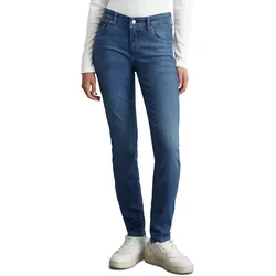 Slim-fit-Jeans MARC O'POLO DENIM "Alva", Damen, Gr. 29, Länge 32, blau (dunkelblau), Denim/Jeans, Obermaterial: 57% Baumwolle, 34% Viskose, 5% Polyester, 4% Elasthan, casual, slim fit, Jeans