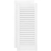 vidaXL Schranktüren Lamellen-Design 2 Stk. Weiß 69x29,5 Cm vidaXL